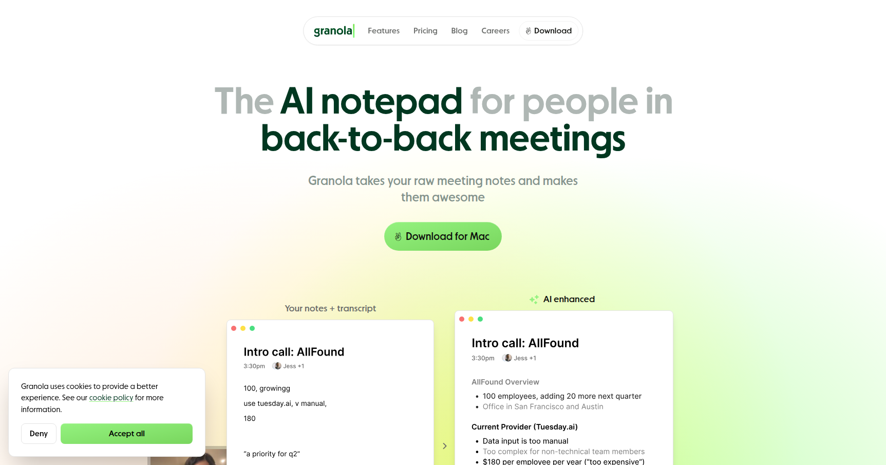 Granola Screenshot 1