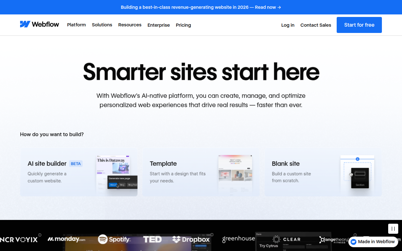 Webflow Screenshot 1