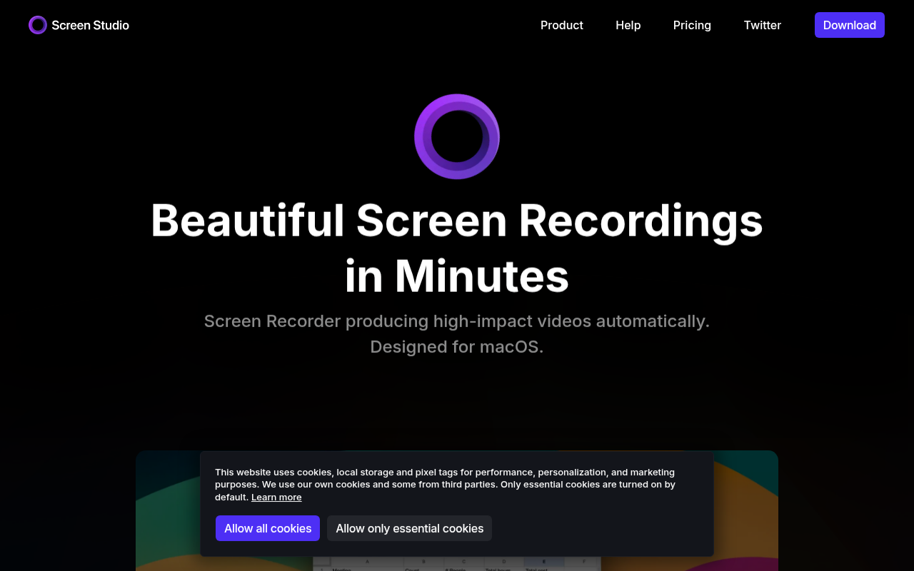 Screen Studio Screenshot 1