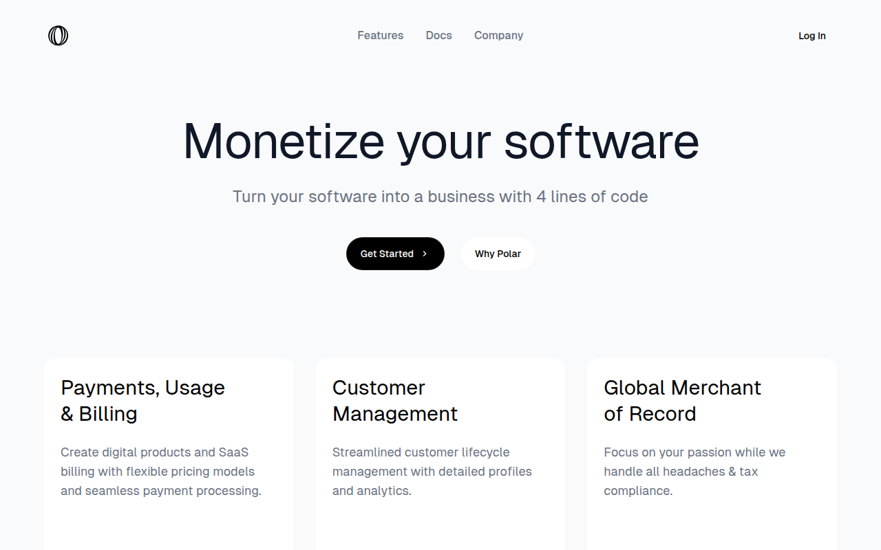 Polar.sh Screenshot 1