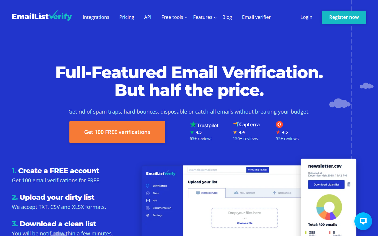 EmailListVerify Screenshot 1