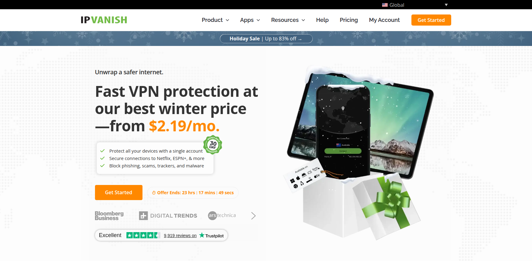 IPVanish Screenshot 1