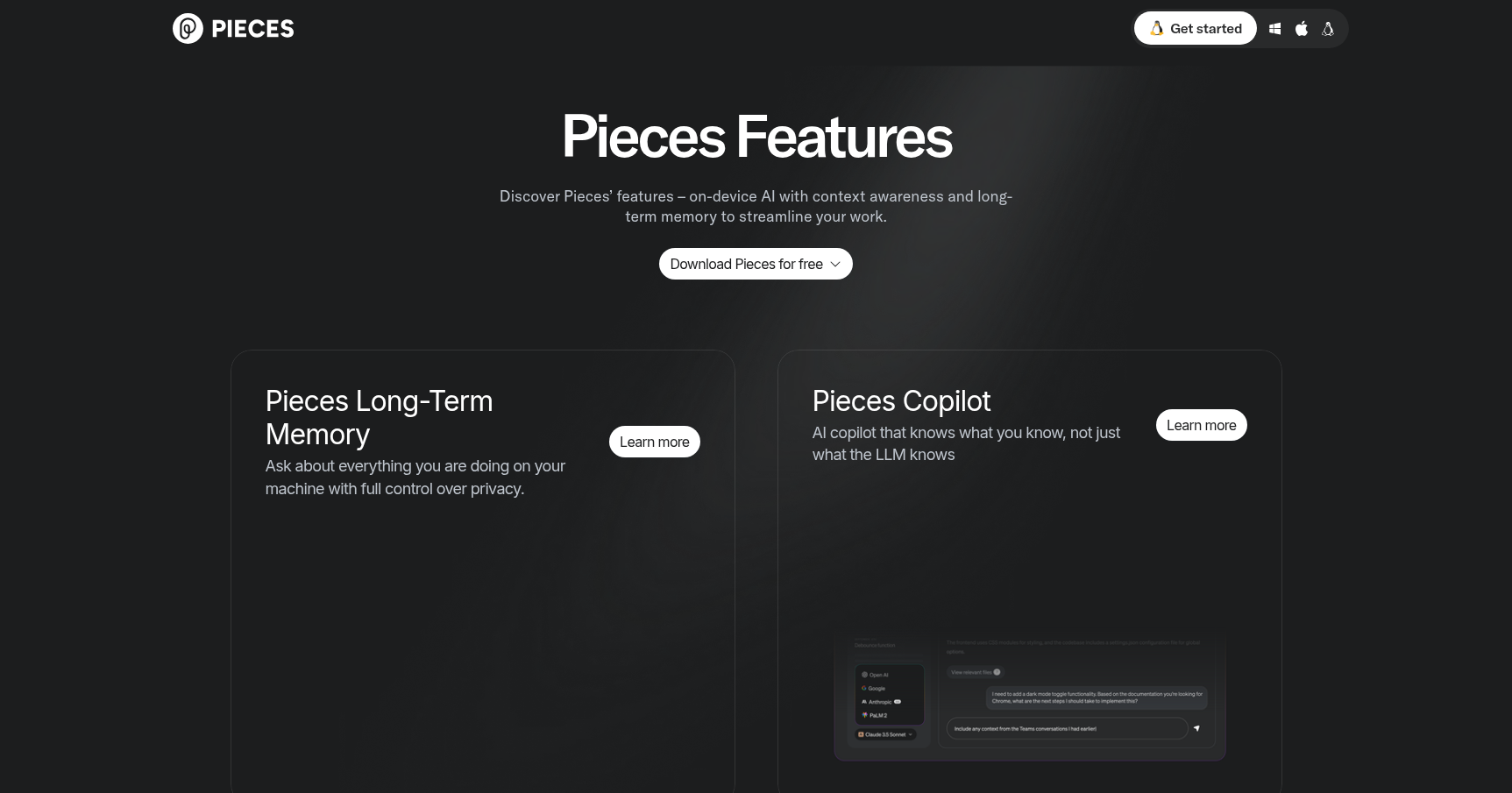 Pieces Screenshot 1